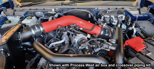 [Process West]   Intake - Process West - Next Gen Ranger Raptor Intercooler Piping Kit for stage 1 intercooler - Black