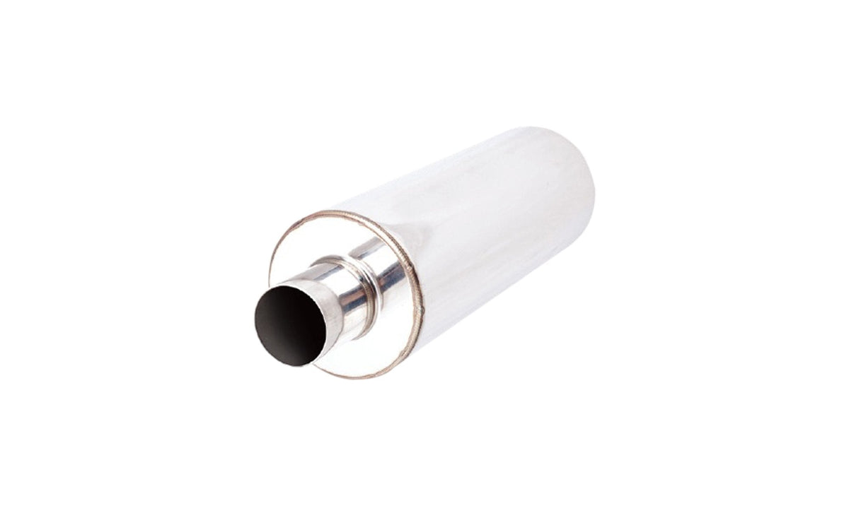 5 Inch Round Resonator 304 Stainless Steel 2.5 Inch Inlet