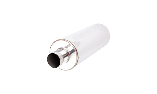 6 Inch Round Resonator 304 Stainless Steel 3 Inch Inlet