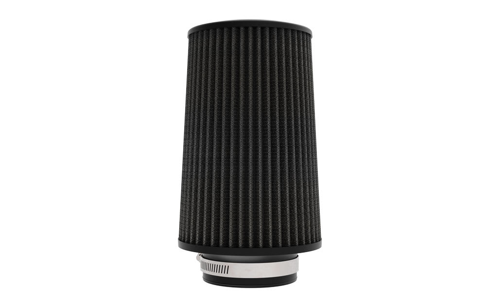 [K&N]   Universal Air Filters - RU-3111HBK K&N Universal Clamp-On Air Filter - 3-1/2"FLG, 6"B, 5-1/4"T, 9"H