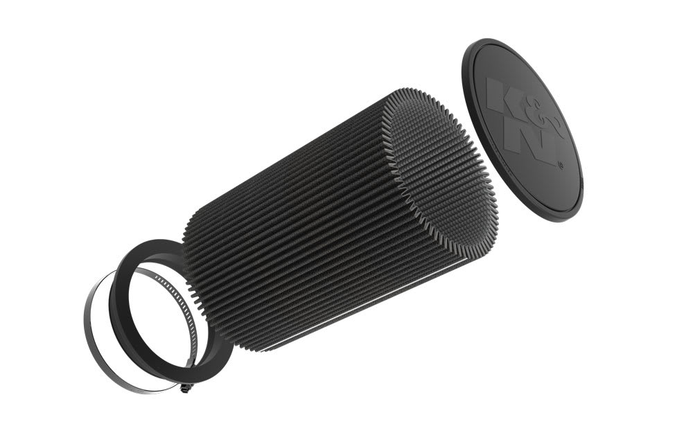 [K&N]   Universal Air Filters - RU-3124HBK K&N Universal Clamp-On Air Filter