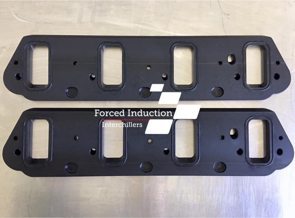 [VCM Performance]   Supercharger - VCM SPACER PLATES, LS3/LSA MANIFOLD, PAIR, FI INTERCHILLER