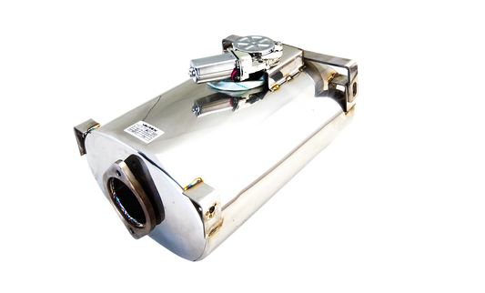 Universal Varex Oval Muffler in 2.5Inch with Bracket Mounts