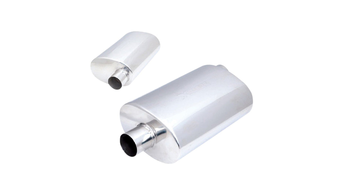 2 Inch Universal Oval Resonator in 304 Stainless Steel