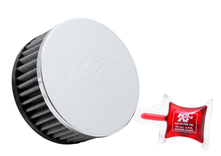 [K&N]   Universal Air Filters - RC-1950 K&N Universal Clamp-On Air Filter - 2-1/4" O/S FLG, 4-1/2"OD, 2"H