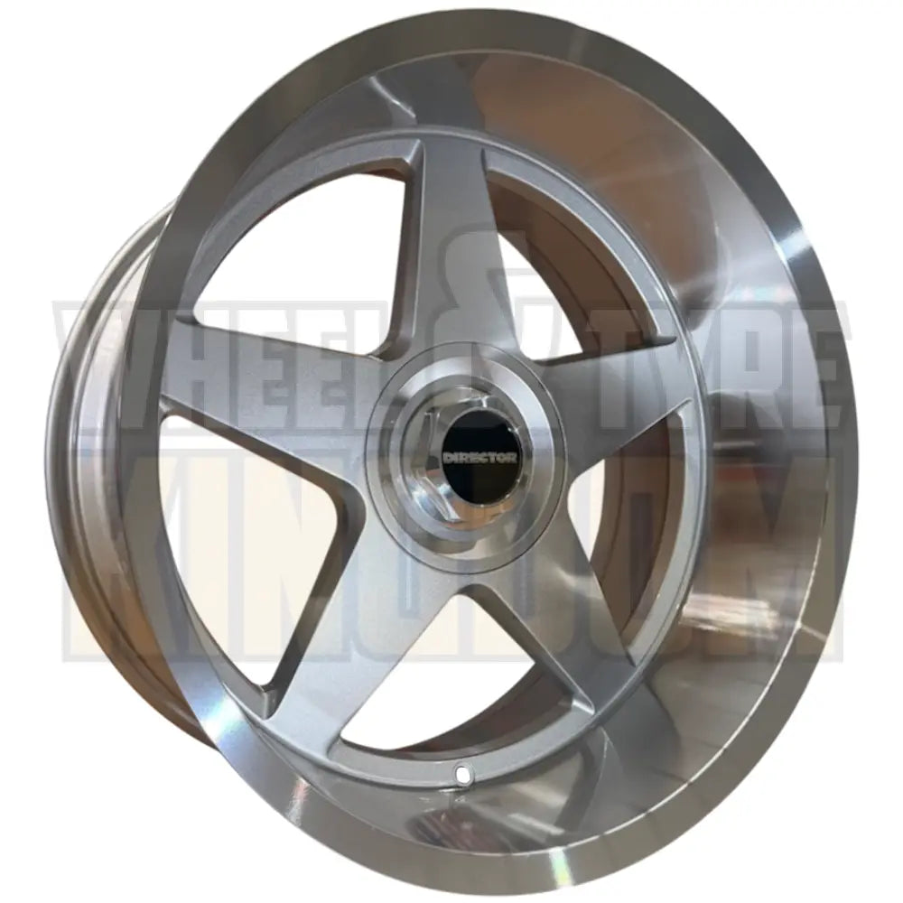 Director Star 20x10 FF - Silver Machined Lip - Pair