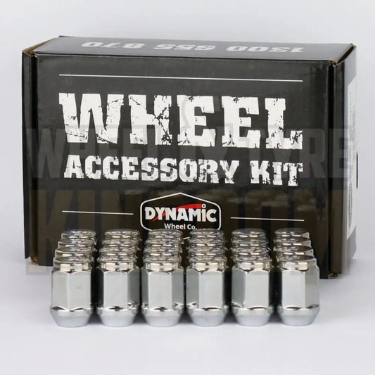 Dynamic Accessories Wheel Nut 12x1.25 35mm 21mm Hex Chrome Acorn (pack of 24)