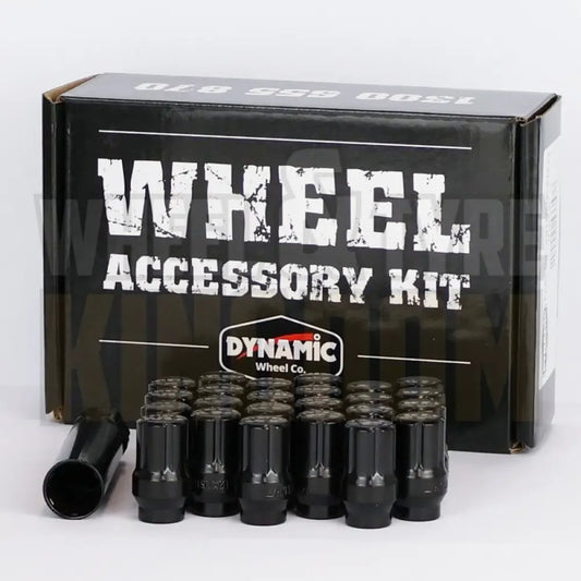 Dynamic Accessories Wheel Nut 12x1.25 35mm Spline ET Black (pack of 24 + Key)