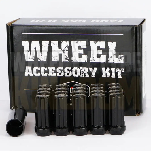 Dynamic Accessories Wheel Nut 14x1.5 52mm Spline Black (7-point Truck) (pack of 20 + Key)