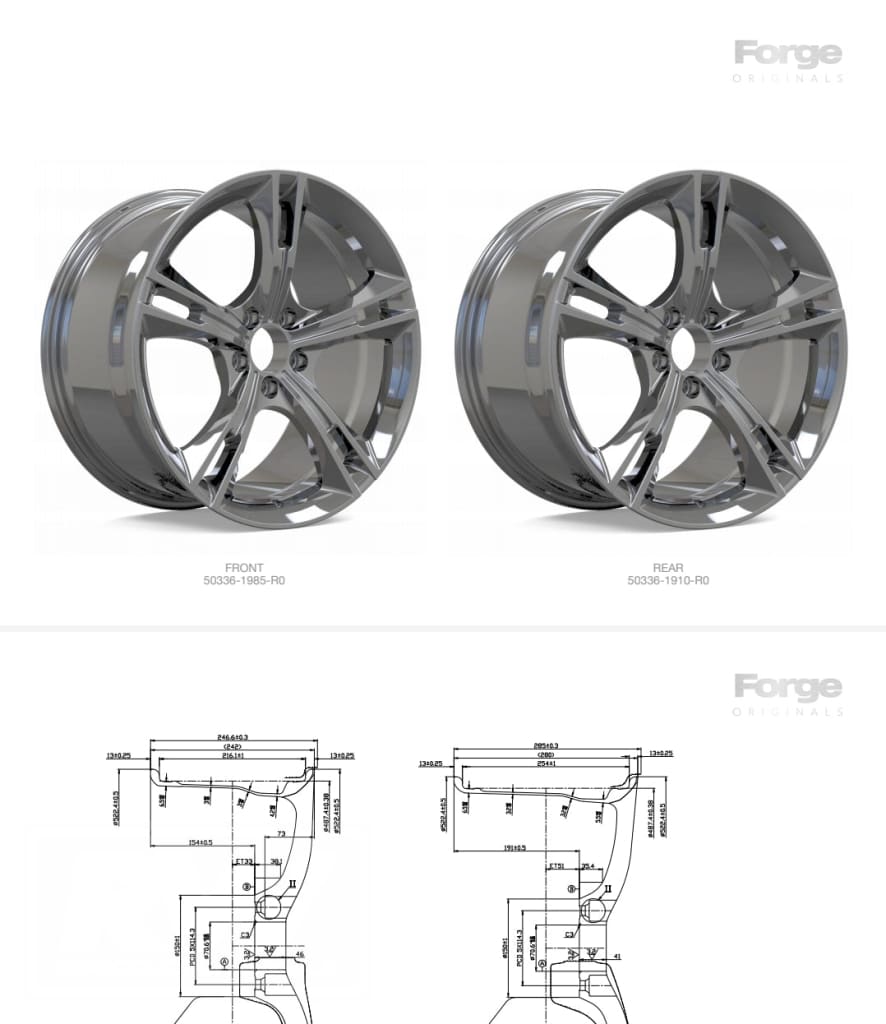 [FORGED] Boss 335 GT 19 inch Gloss Black REPLICA Wheel