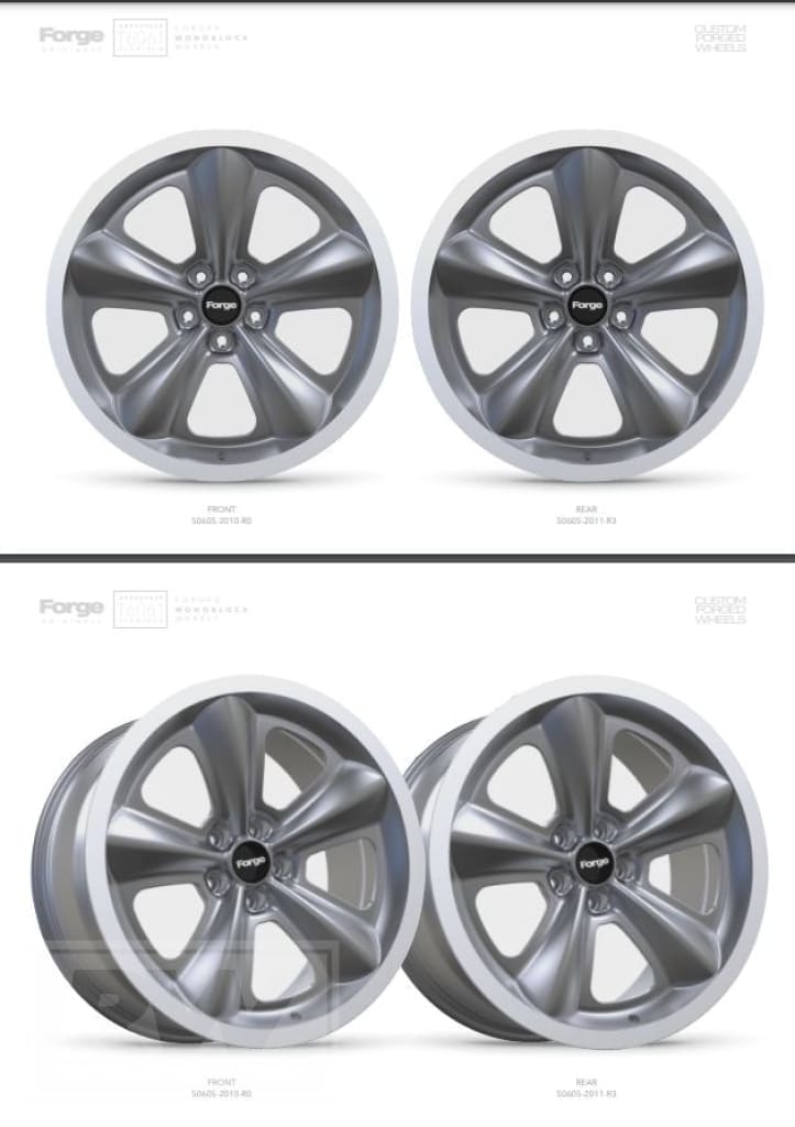 [FORGED] Ford Mustang Bullitt Steve Mcqueen Edition 20 inch Graphite Machined REPLICA Wheel