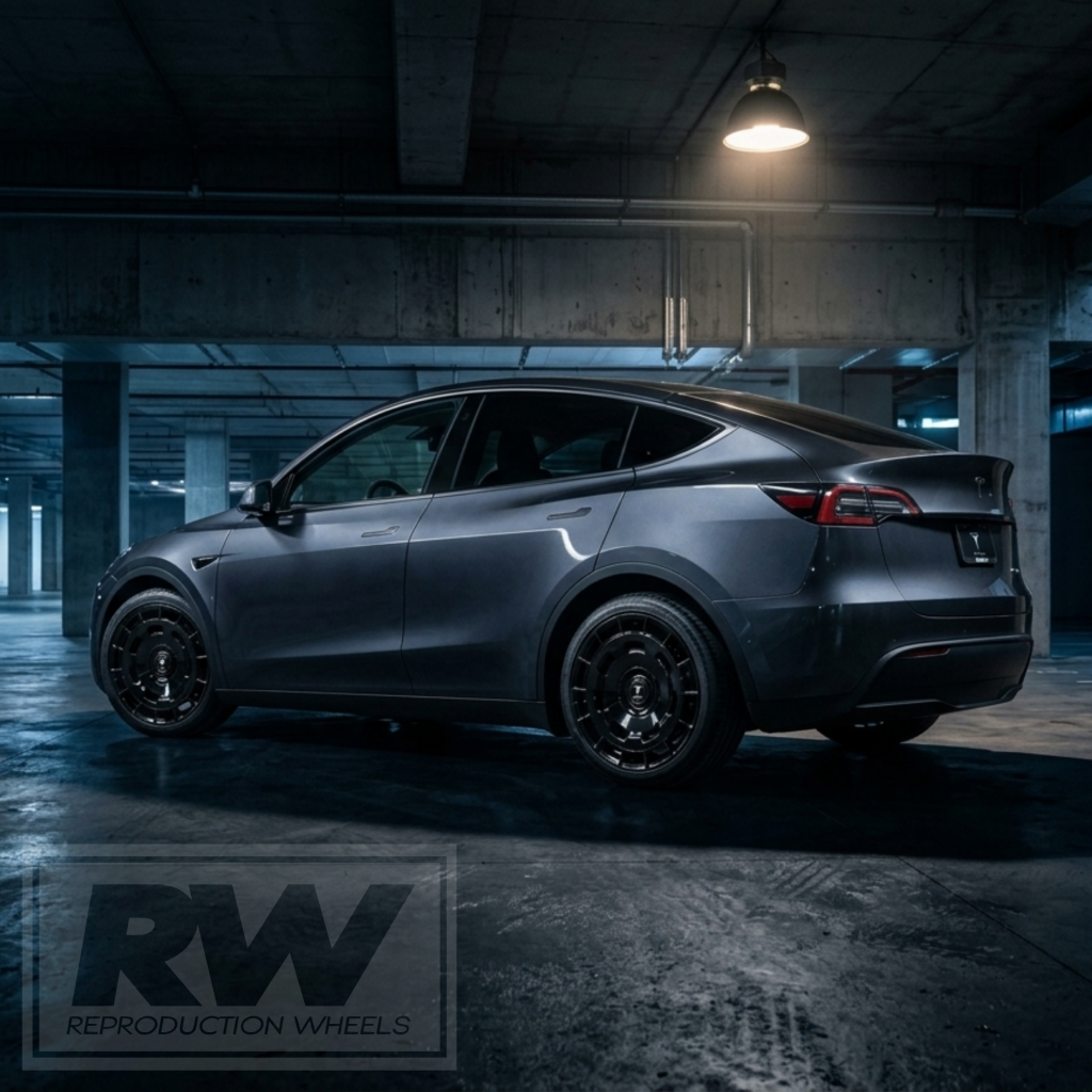 [FORGED] Tesla Y AeroVault 20 inch Gloss Black Wheel