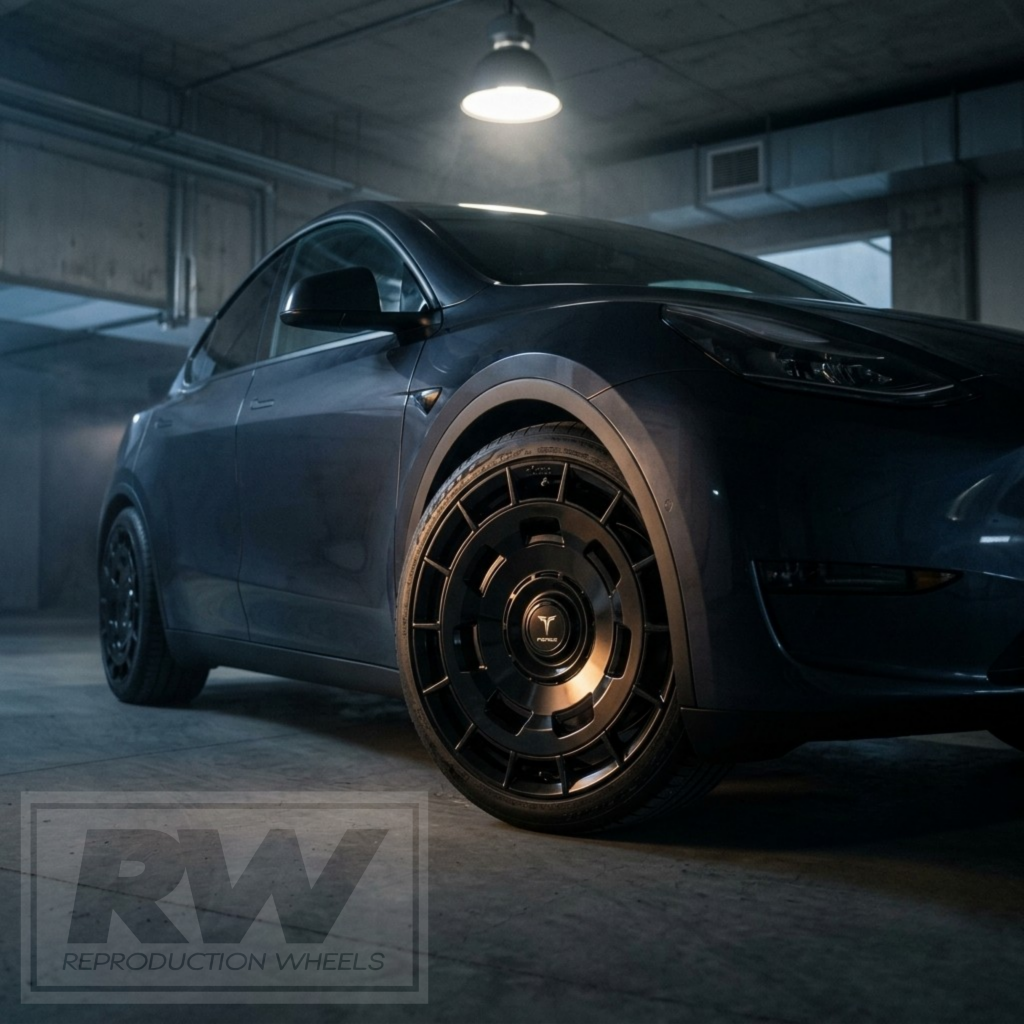 [FORGED] Tesla Y AeroVault 20 inch Gloss Black Wheel