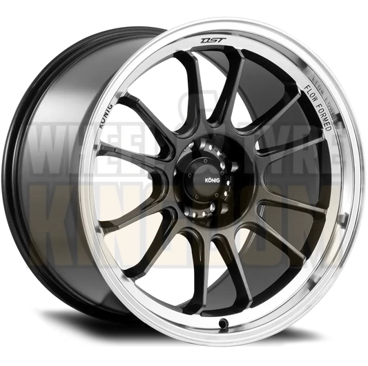 Konig Hypergram 18x8.5 5x112 +43 Metallic Carbon Machined Lip