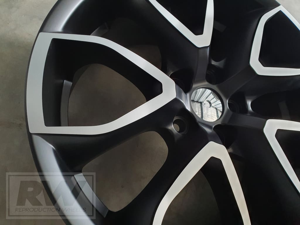 LS3 E-Series Pentagon 20 inch Black Machined REPLICA Wheels (PRE-VE)