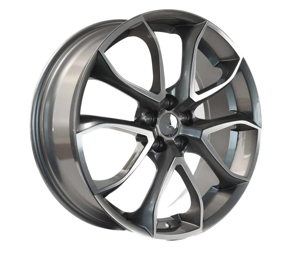 LS3 E-Series Pentagon 22 inch Millennium Grey Machined REPLICA Wheels
