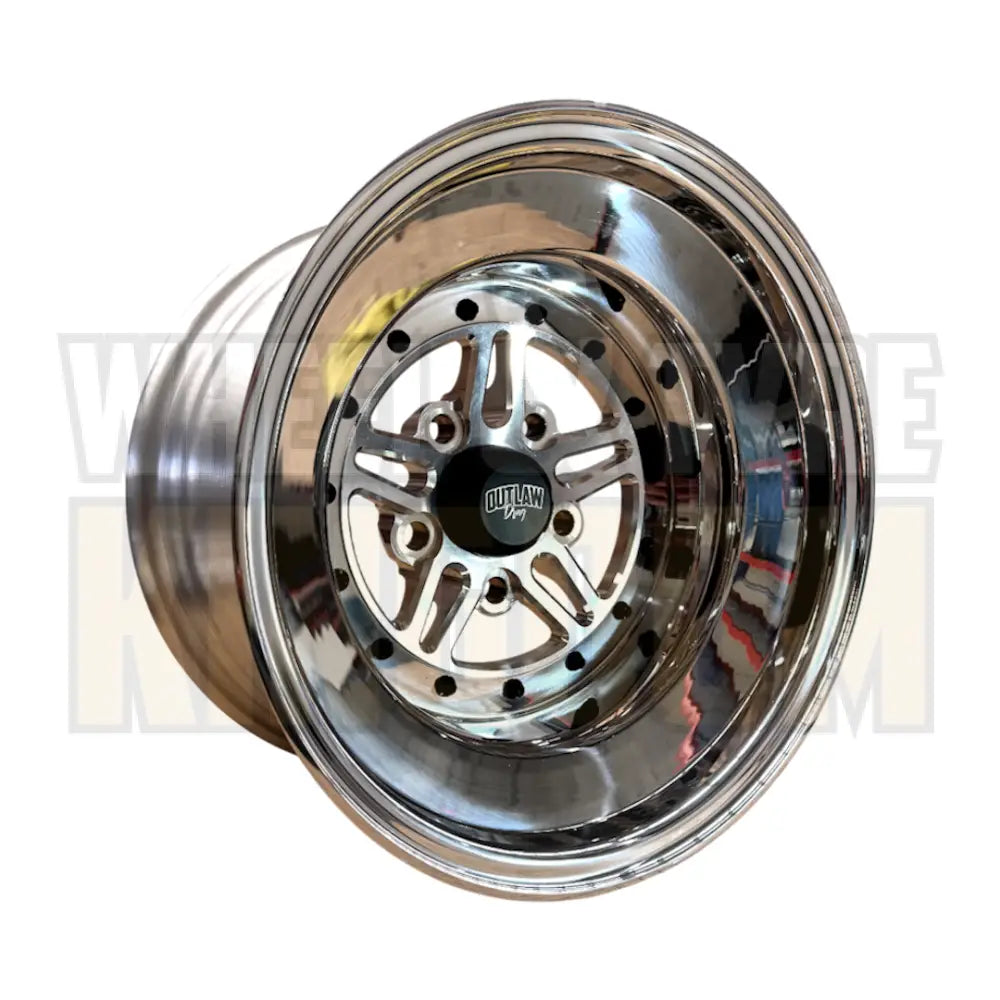 Outlaw Drag Gemini 15" - Raw Billet Polished Barrel