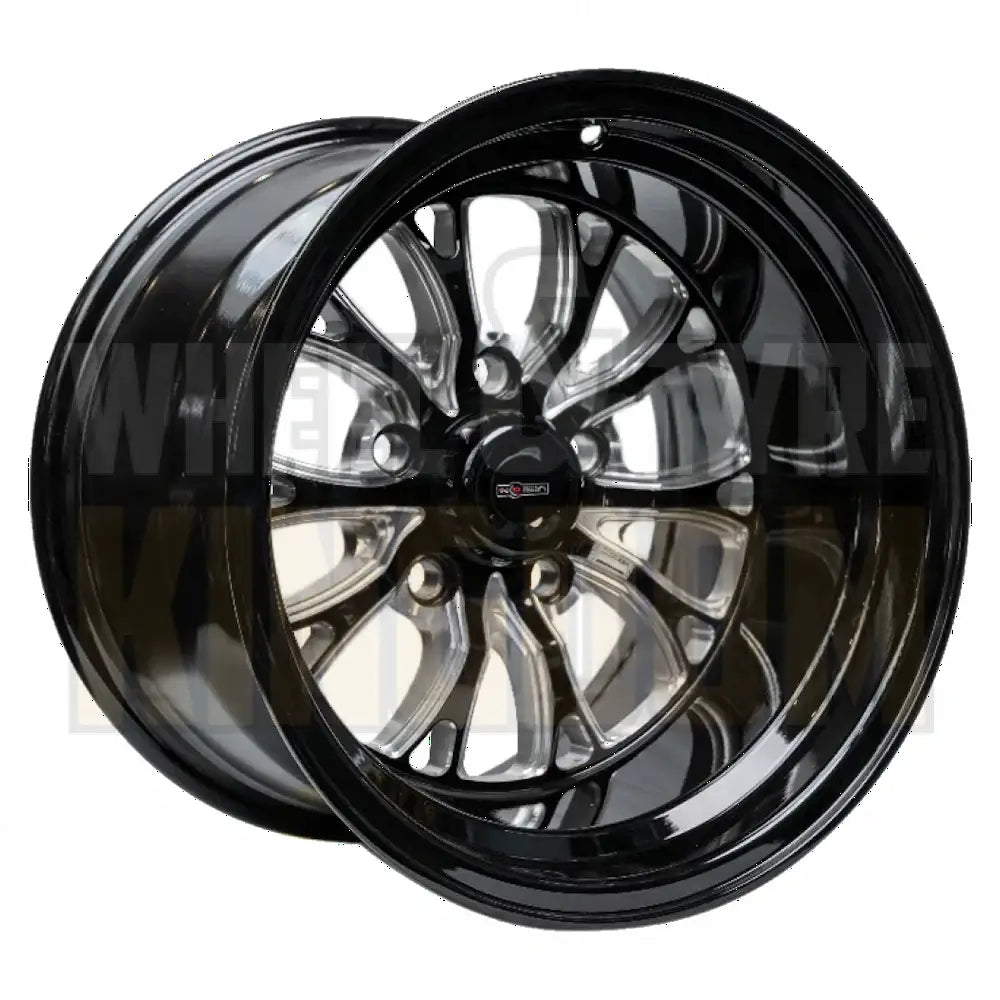 Outlaw Drag Intensity 15x10 4.5"BS Ford - Gloss Black Milled