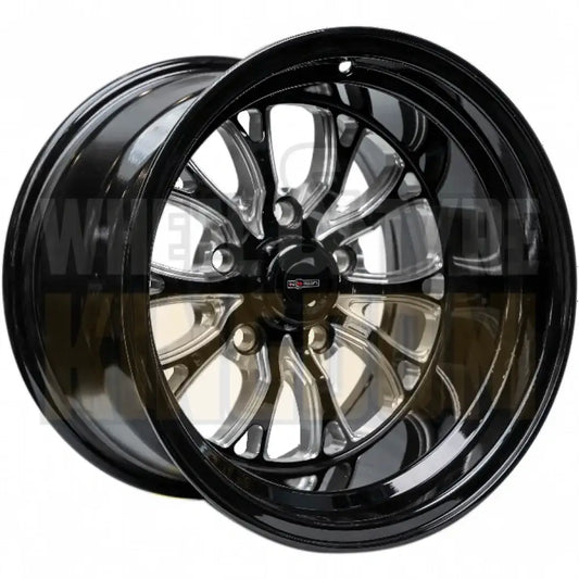 Outlaw Drag Intensity 15x10 5.5"BS Ford - Gloss Black Milled