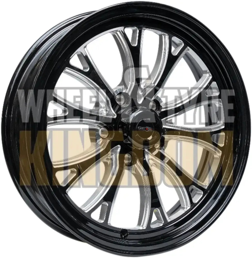 Outlaw Drag Intensity 17x6 3.5"BS Chevrolet - Gloss Black Milled