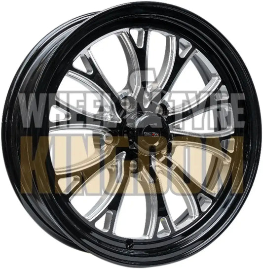 Outlaw Drag Intensity 17x6 3.5"BS Chevrolet - Gloss Black Milled