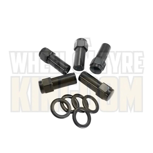 Outlaw Drag Shank Wheel Nuts - Closed 1.00" - Set of 10