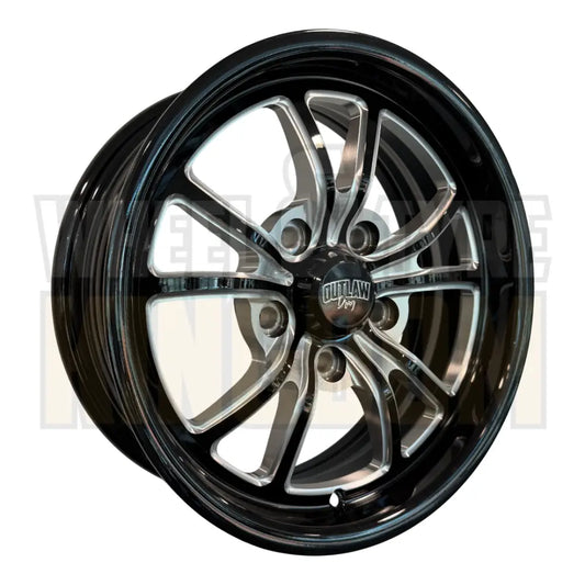Outlaw Drag Widow 15x5.5 Chevrolet - Gloss Black Milled