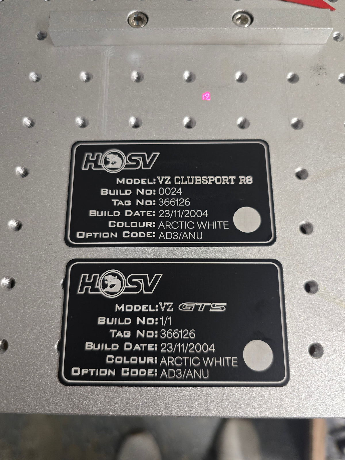 VZ - VE HSV Build plate