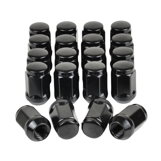 RW Black Acorn Lug Nut 1/2" UNF 44mm for Wheels