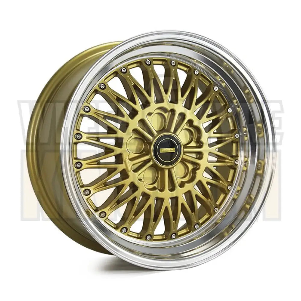 Simmons 17x8 5-stud V51 Gold Mirror Lip