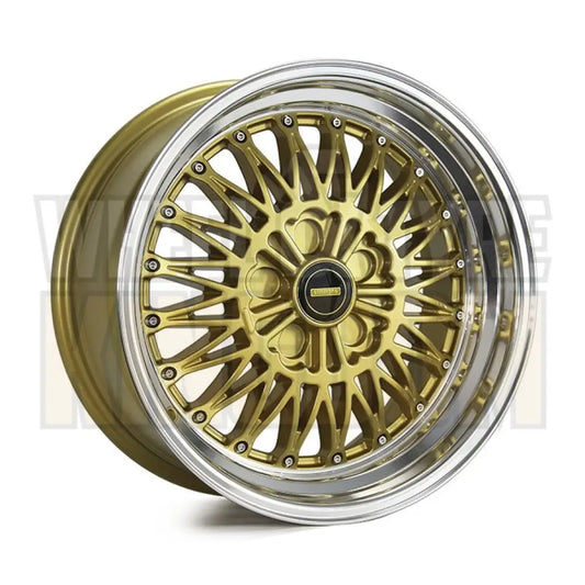 Simmons 17x8 5-stud V51 Gold Mirror Lip