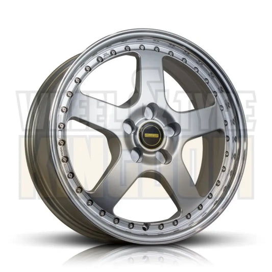 Simmons 17x9.5 5-stud FR-1 Silver Mirror Lip