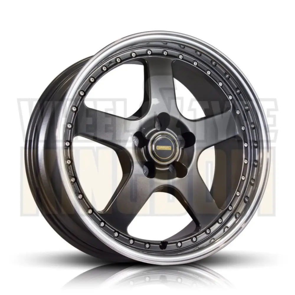 Simmons 18x8.5 5-stud FR-1 Hyper Dark Mirror Lip