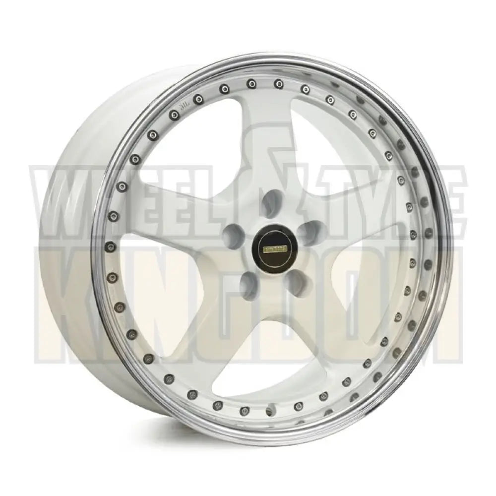 Simmons 18x8.5 5-stud FR-1 White Mirror Lip