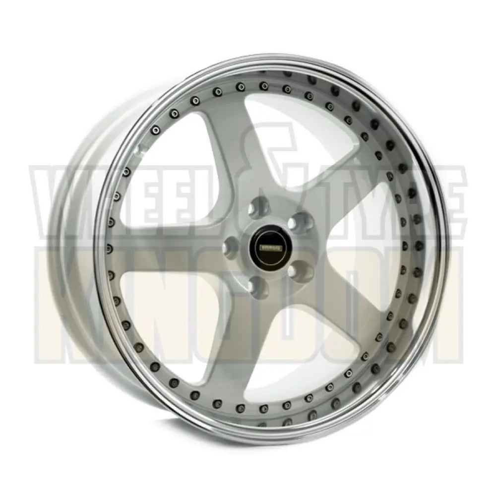 Simmons 19x8.5 5x120 +43 FR-1 White Mirror Lip