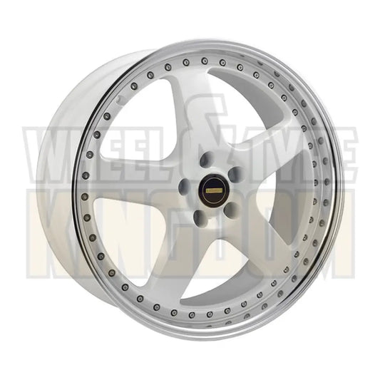 Simmons 20x8.5 5x114.3 +35 FR-1 White Mirror Lip