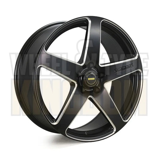 Simmons 20x8.5 5-stud Fr-cs Satin Black Chamfer Edge