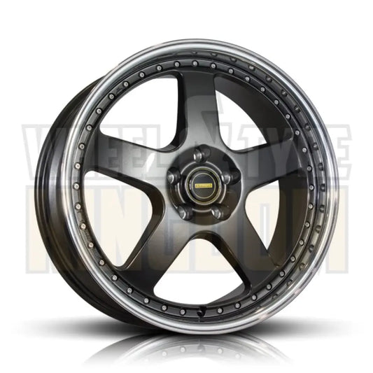 Simmons 20x9.5 5-stud FR-1 Hyper Dark Mirror Lip