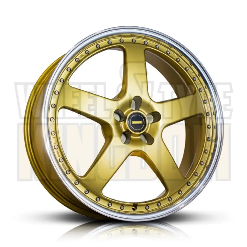 Simmons 22x9.5 L66 5-stud FR-1 Gold Mirror Lip