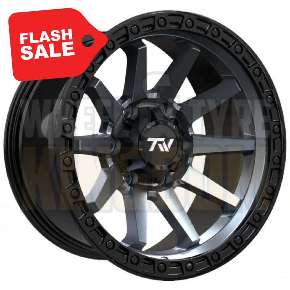 TW Offroad T21 Speed - 17x9 Satin Black Gunmetal Face