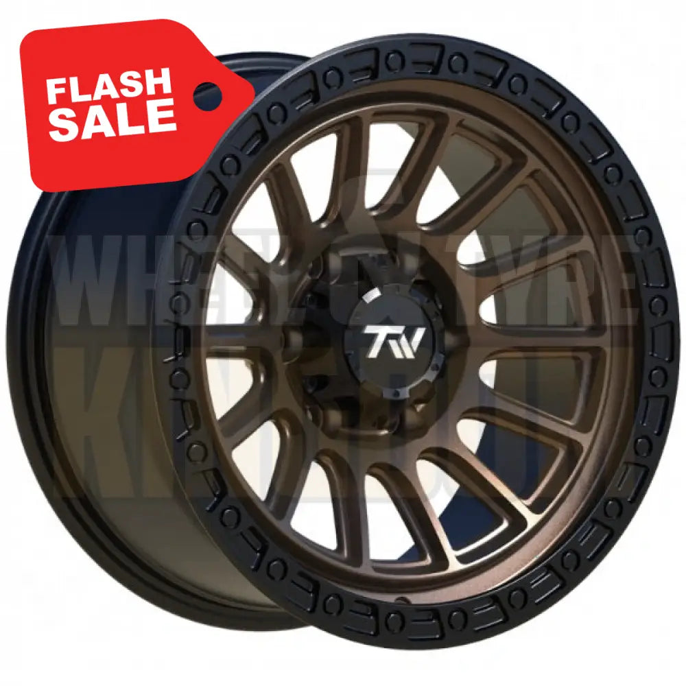 TW Offroad T22 Rotor - 17x9 Satin Black Bronze Face