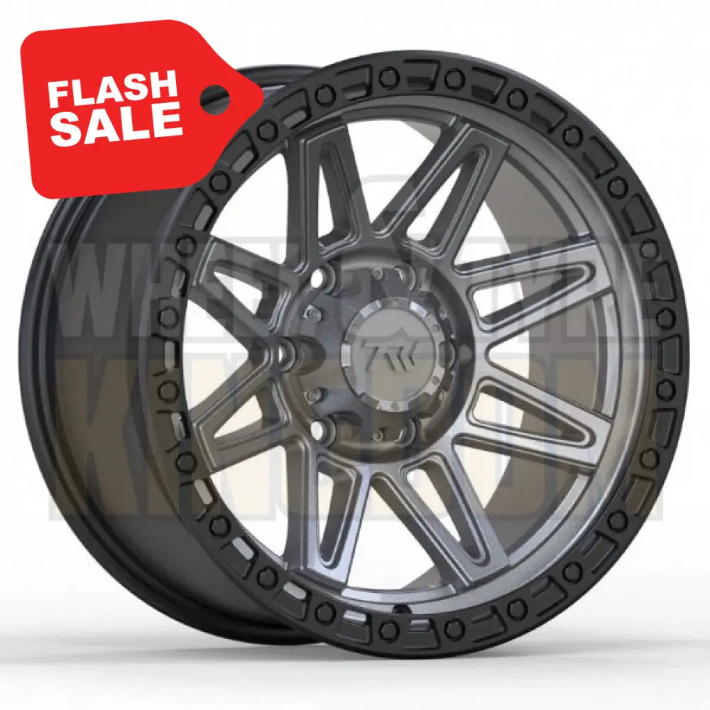 TW Offroad T23 Vector - 17x9 Satin Black Gunmetal Face