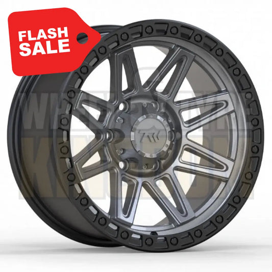 TW Offroad T23 Vector - 17x9 Satin Black Gunmetal Face