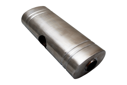 Universal East West Muffler 2.25 Inch Inlet Dual Side 2 Inch Outlets