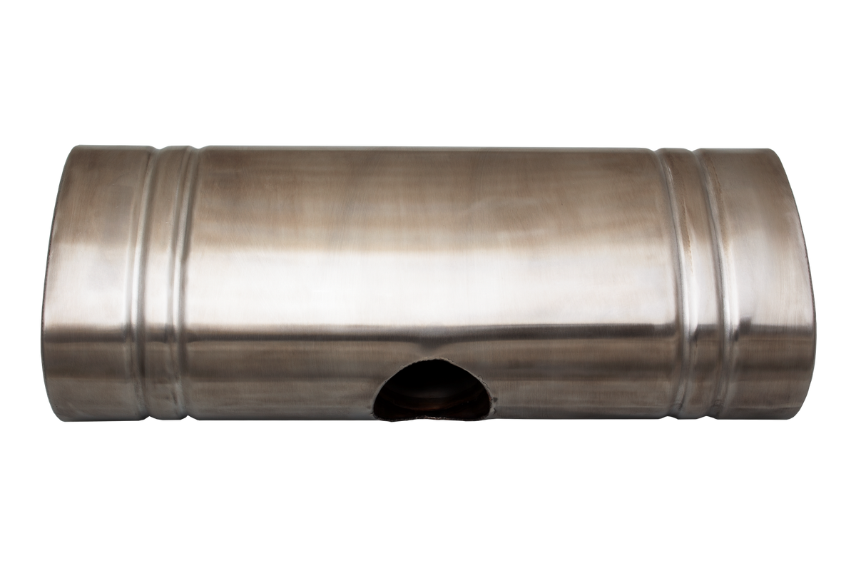 Universal East West Muffler 2.25 Inch Inlet Dual Side 2 Inch Outlets