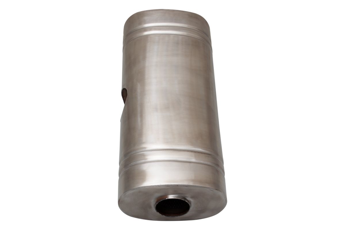 Universal East West Muffler 2.25 Inch Inlet Dual Side 2 Inch Outlets